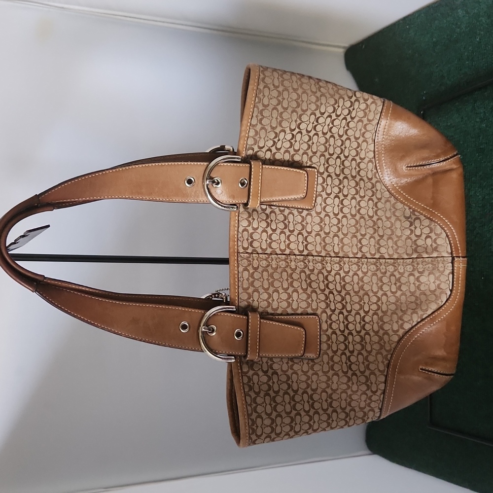 Coach Vintage Signature Canvas and Leather Purse
